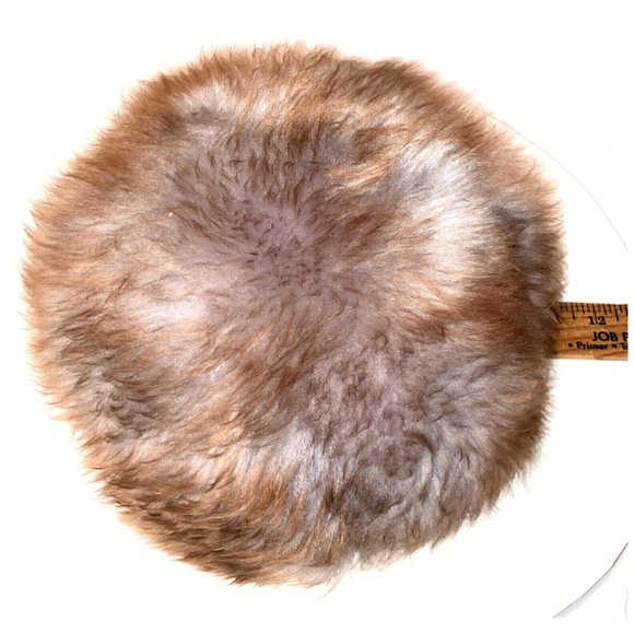 Fur Hat Vintage Brown in Box 50s 60s Mink? Excellent Condition - Picture 11 of 13